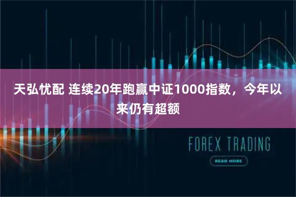 天弘忧配 连续20年跑赢中证1000指数，今年以来仍有超额